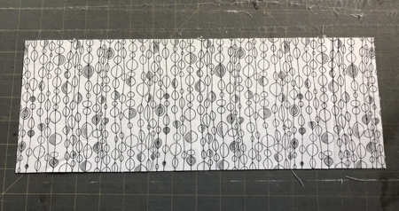 7" x 15" piece of lining for the pocket.