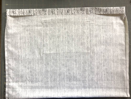 Sew the sides of the lining together.