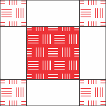 Red and White Winter Quilt