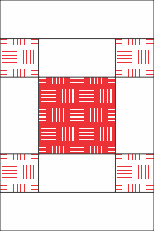 Red and White Winter Quilt