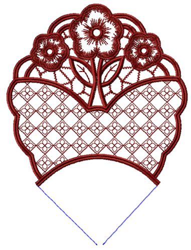 Print-screen of the design of the doily.
