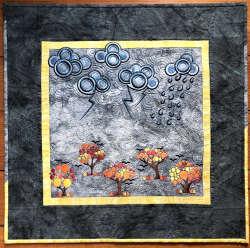 Fall Thunderstorm Wall Quilt