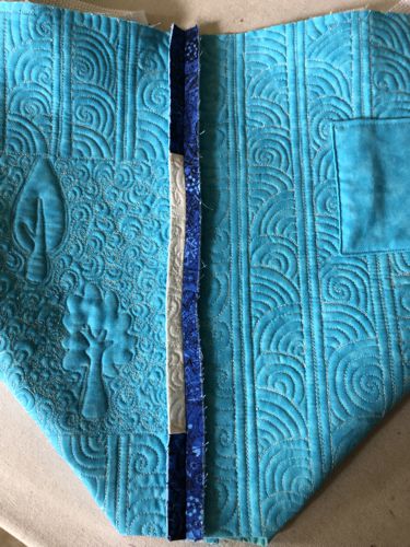 Sew the sides together and press the seam open.