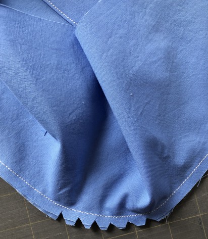 Notched curves of the lining