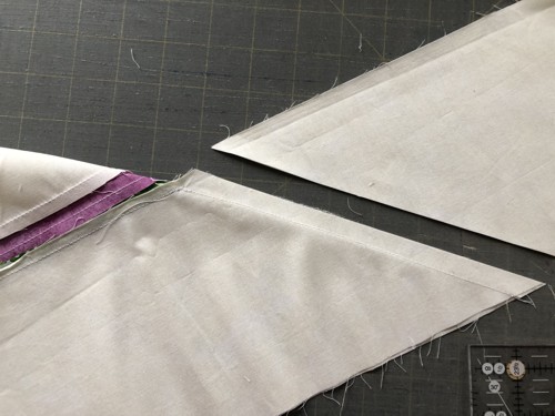 Trim the seam to 1/2".