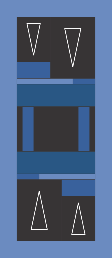 Scrap Christmas Table Runner Diagram