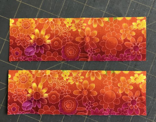 2 strips of colored fabric for the waistband.