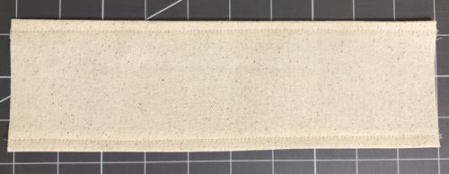 Topstitch along the long edges.