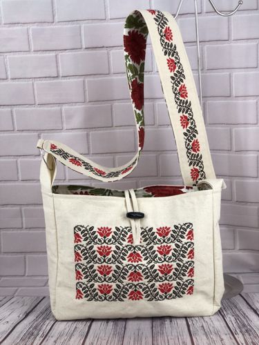 Folklore Embroidered Boho Canvas Bag