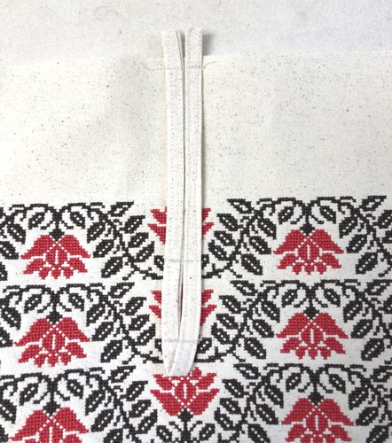Topstitch in place with seam allowance 1/4".