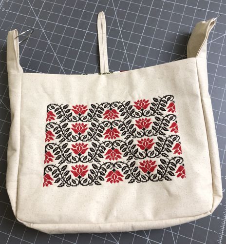 Turn the working piece right side out.
