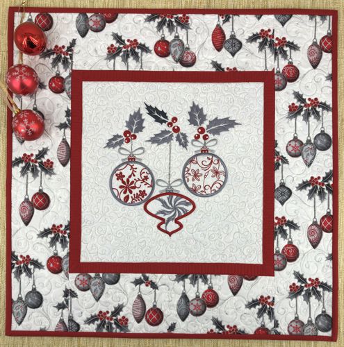 Christmas Ornaments Wall Quilt
