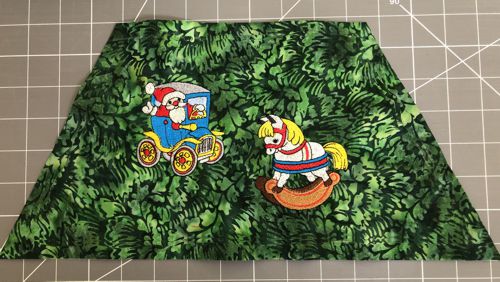 The middle level with 2 stitch-outs.