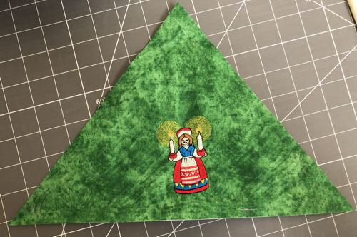 The upper level with one stitch-out.