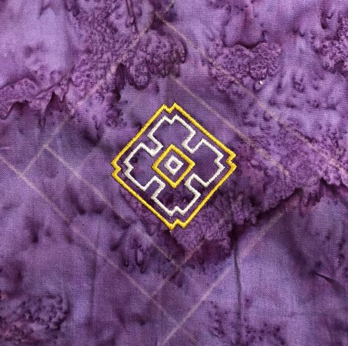 Draw margins around each stitch-out - 1/4" and 3/4".