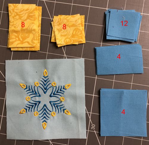 All pieces needed for this block.