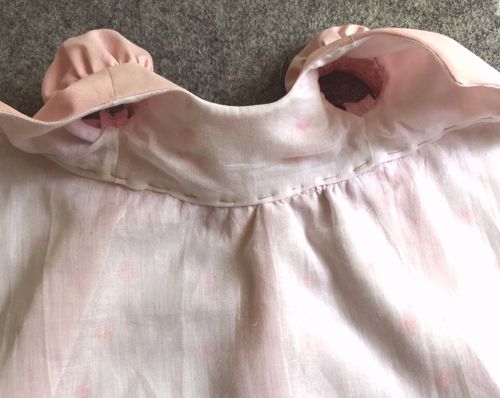 Fold the lining back over the stitches.