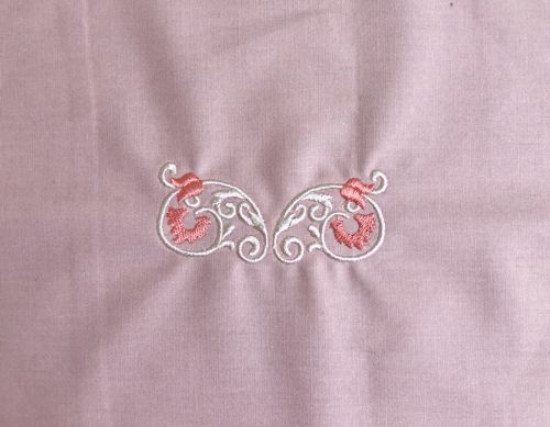 A stitch-out for the bodice.