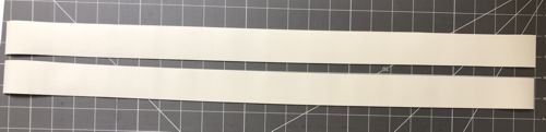 Faux leather strips for the handles.