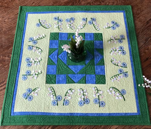 Lily of the Valley Tabletopper or Wall Quilt