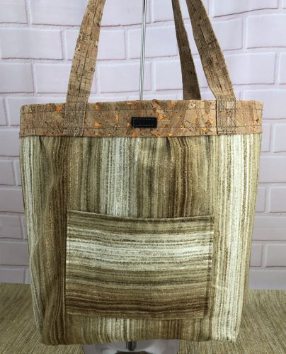 The lining of the bag.