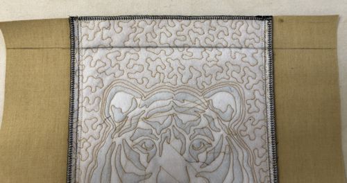 Draw a line 1 1/2" from the upper edge.