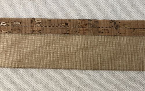 Working with one long side at a time, fold the long side to the line and topstitch in place.