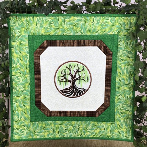 Willow Tree in Spring Wall Quilt