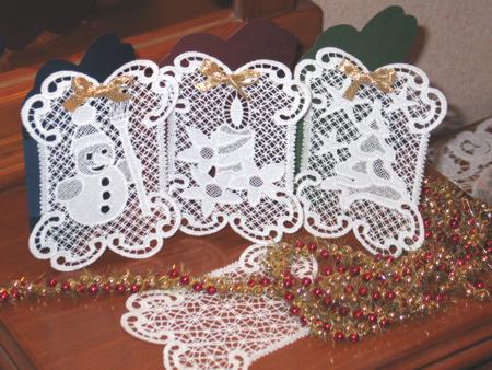 Christmas Lace Cards image 1