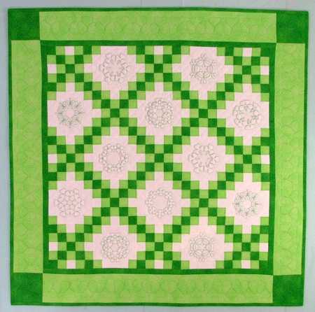 Double Irish Chain Shamrock Quilt image 1