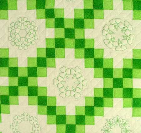 Double Irish Chain Shamrock Quilt image 2