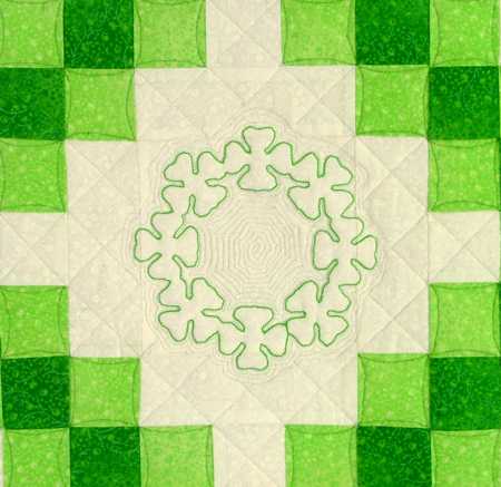 Double Irish Chain Shamrock Quilt image 5