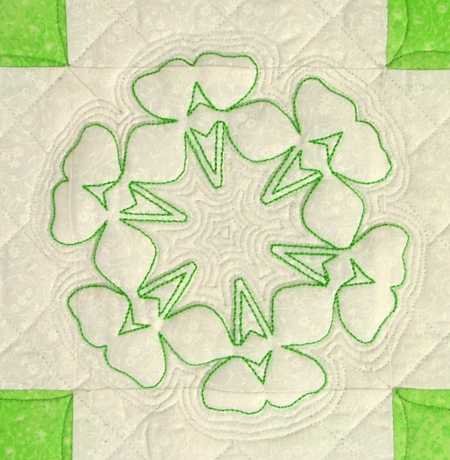 Double Irish Chain Shamrock Quilt image 7