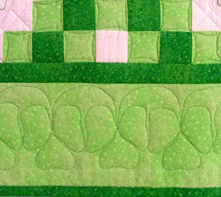 Double Irish Chain Shamrock Quilt image 3