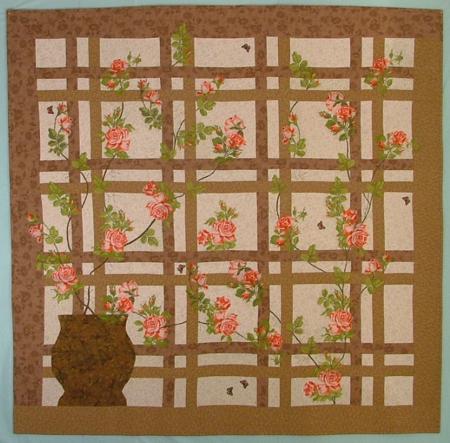 Roses in My Garden Wall Quilt image 1