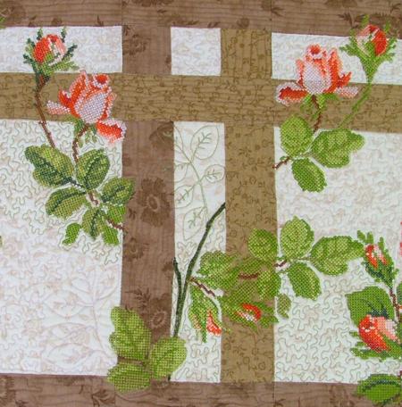 Roses in My Garden Wall Quilt image 14