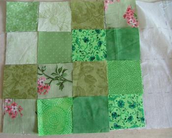 Strawberry Field Scrap Quilted Table Runner image 3