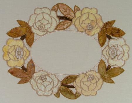 Rose Wreath and Corner Appliqué Set image 4