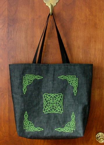 Tote Bag with Celtic Motifs image 1