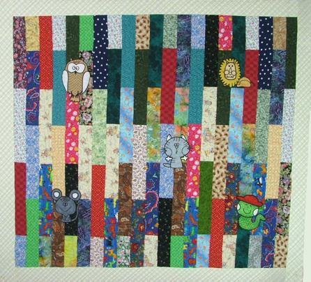 Kids' Scrap Quilt with Appliqué image 1