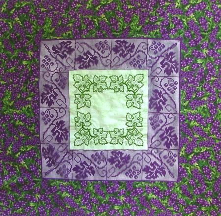 FSL Crochet Grape Vine Border and Insert Set image 10