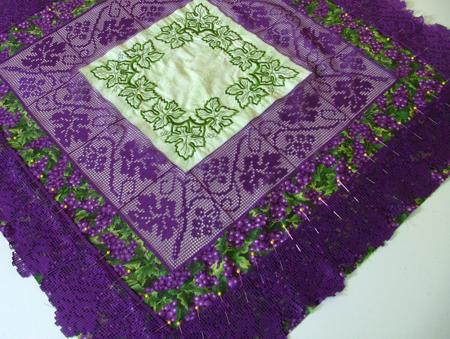 FSL Crochet Grape Vine Border and Insert Set image 12