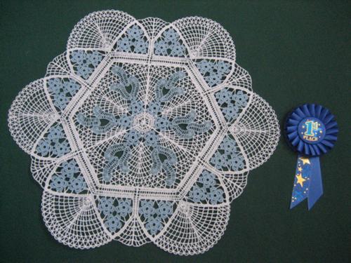 FSL Crochet Forget-Me-Not Doily and Bowl image 8
