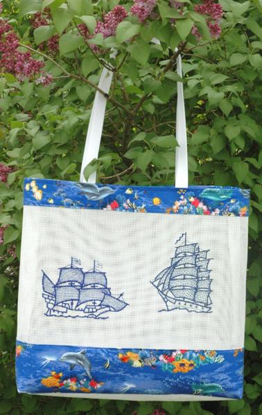 Plastic Mesh Tote Bags with Embroidery Part II image 1