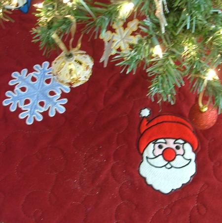 Christmas Felt Tree Skirt with Appliqué image 7