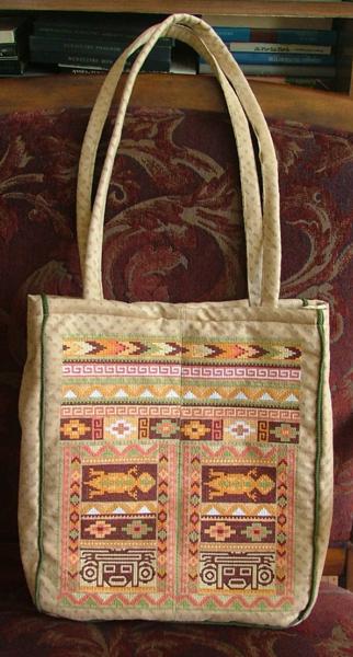 Tote Bag with Southwestern Indian Motif image 1