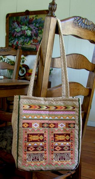 Tote Bag with Southwestern Indian Motif image 7