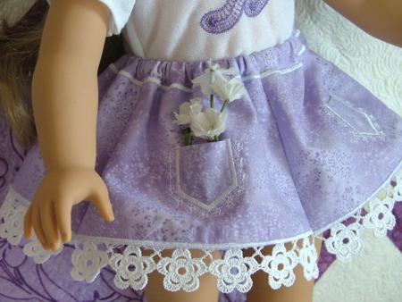 Forget-Me-Not Skirt for 18-inch Dolls image 12