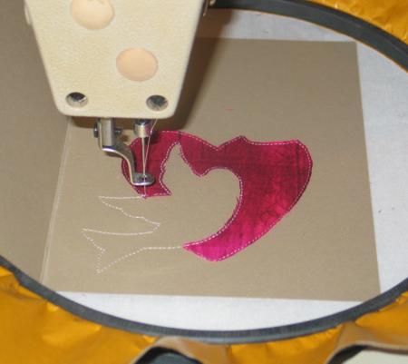 Valentine Greeting Card with Appliqué image 5