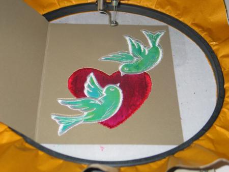 Valentine Greeting Card with Appliqué image 8